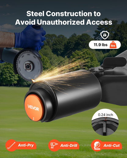 Släpvagnslås, passar 50,6 och 58,6 mm Bulldog släpvagnskopplingar, kraftigt dragkrokslås med 3 nycklar säkrar säkerhetskedjor, korrosionsbeständigt, stöldskyddande husvagnslås för husbil, släpvagn, båt