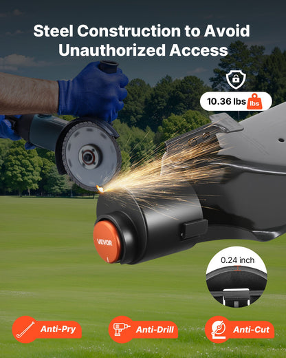 Släpvagnslås, passar 58,6 mm luftströmskopplingar, kraftigt dragkrokslås med 3 nycklar säkrar säkerhetskedjor, rostbeständigt, stöldskyddande släpvagnslås för husbil, släpvagn och båt