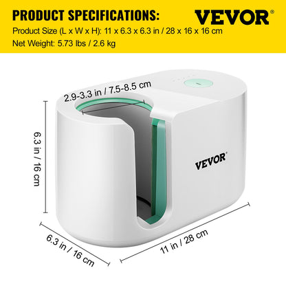 Mug Press Machine, Automatic Mug Heat Press 311.84-425.2 g, Cup Transfer Sublimation Portable Coffee Presser with One-touch Button, Pro Easy Mug Press Machine DIY Printing as Family Friends Presents