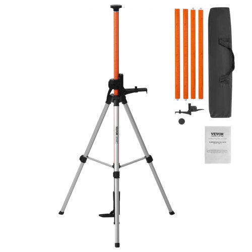 Lasernivåstativ 10,2 cm - 20 och 20,3 cm - 11 gängor, höjdjustering 1040-3400 mm