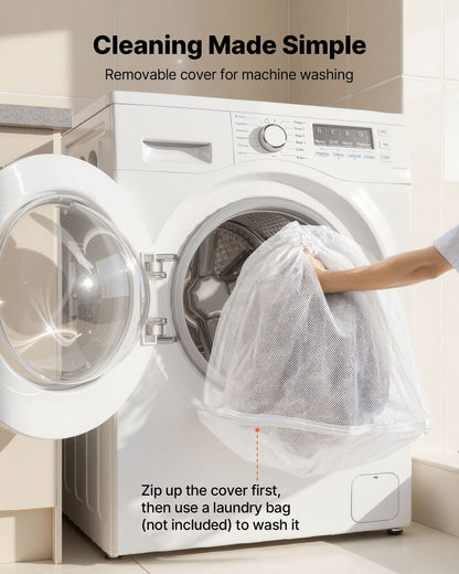 Human Dog Bed, 1770 x 1230 x 240 mm Orthopedic Memory Foam Human Sized Dog Bed, Humans Pet Beds with Side Pocket, Handle & Zipper, Removable Machine-Washable Dogs Beds for Humans, Brown