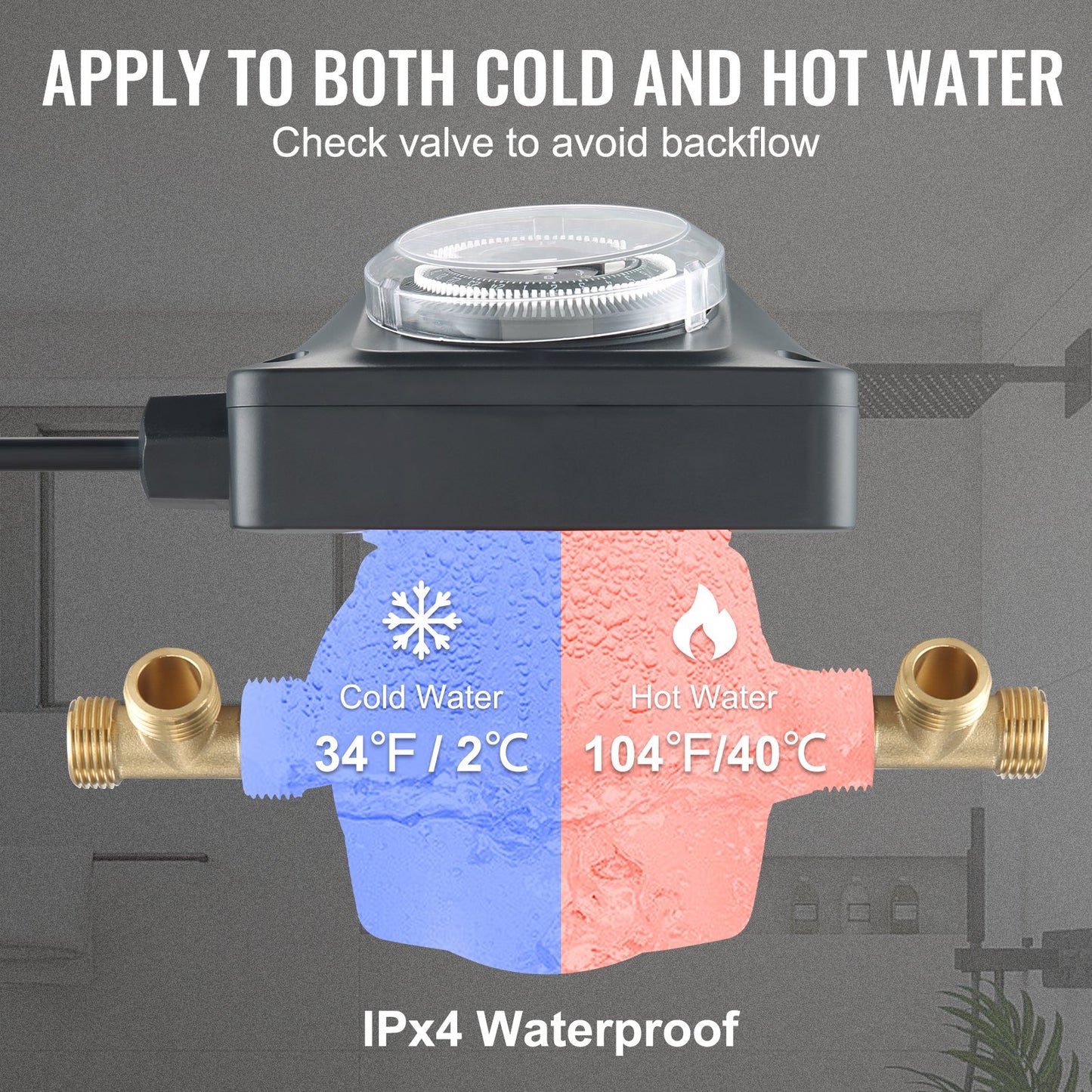 Hot Water Circulation Pump Circulator Pump DN20 Inlet/Outlet DN15 Adapter