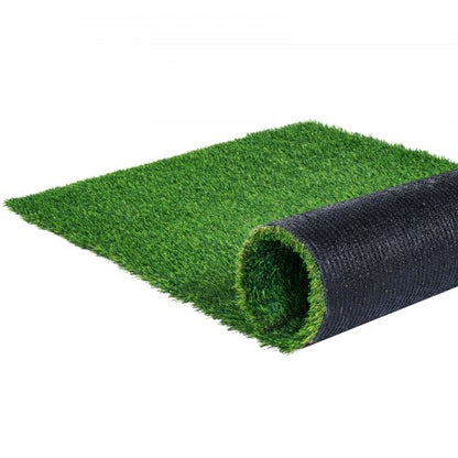 Konstgräs, 1,3 x 3 meter matta grön torv, 3,8 cm konstgjord dörrmatta för utomhusterrassen, lätt att rengöra med dräneringshål, perfekt för mångsidiga hem, inomhusentréer och hundskrapmattor.