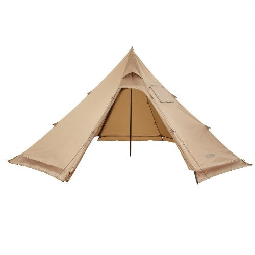 Hot Tent for 4 Persons, Portable Winter Tipi Tent with Stove Jack, Waterproof Canvas Camping Tents, Lightweight 4 Season Shelter Tents for Hiking Fishing Backpacking, M Size