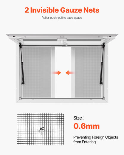 Koncessionsfönster 92x61 cm, servicefönster i aluminiumlegering för food truck, upp till 85 graders stående serveringfönster med 2 skjutbara fönster, markisdörr och dragkrok, för koncessionsvagnar