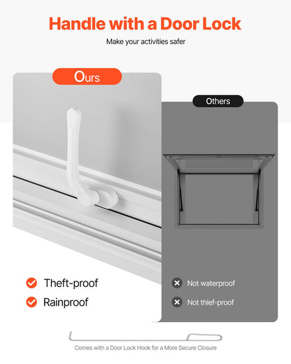 Koncessionsfönster 135x84 cm, servicefönster i aluminiumlegering för food truck, upp till 85 graders stående serveringfönster med 4 skjutbara fönster, markisdörr och dragkrok, för koncessionsvagnar