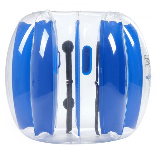 Uppblåsbara Bumper Balls 1-pack, 4FT/1.2M Body Sumo Zorb-boll, hållbar tjock PVC-mänsklig hamster-bubbelknäckare för utomhussporter, Bopper-leksak för trädgård, blå ränder