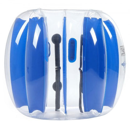 Uppblåsbara Bumper Balls 1-pack, 4FT/1.2M Body Sumo Zorb-boll, hållbar tjock PVC-mänsklig hamster-bubbelknäckare för utomhussporter, Bopper-leksak för trädgård, blå ränder