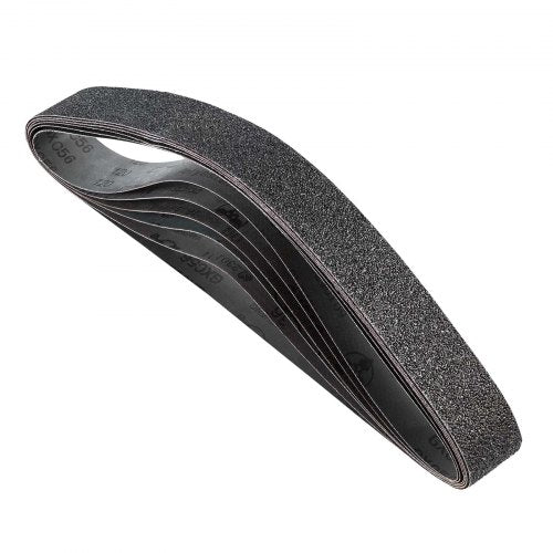 Slipband, 50 mm x 1066 mm bandslipband, 6 st (vardera 36 40 60 80 100 120 blandade korn) kiselkarbid för knivslipning, metallbearbetning, kompositer, plastbehandling