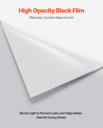 8 mil plastfolie, 6,5 x 164 fot ångspärr för krypgrund, kraftig trädgårdsfolie i rulle, mångsidig konstruktionsplast, målarpresenning för gårdsbruk, grå plastförsörjning