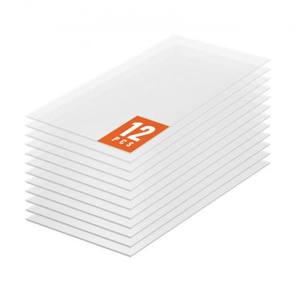 12-pack polykarbonat växthuspaneler, 2' x 4' x 0,24'' takpaneler, vattentät UV-skyddad korrugerad plasttakläggning, slagtålig genomskinlig takplåt för växthus/trädgård
