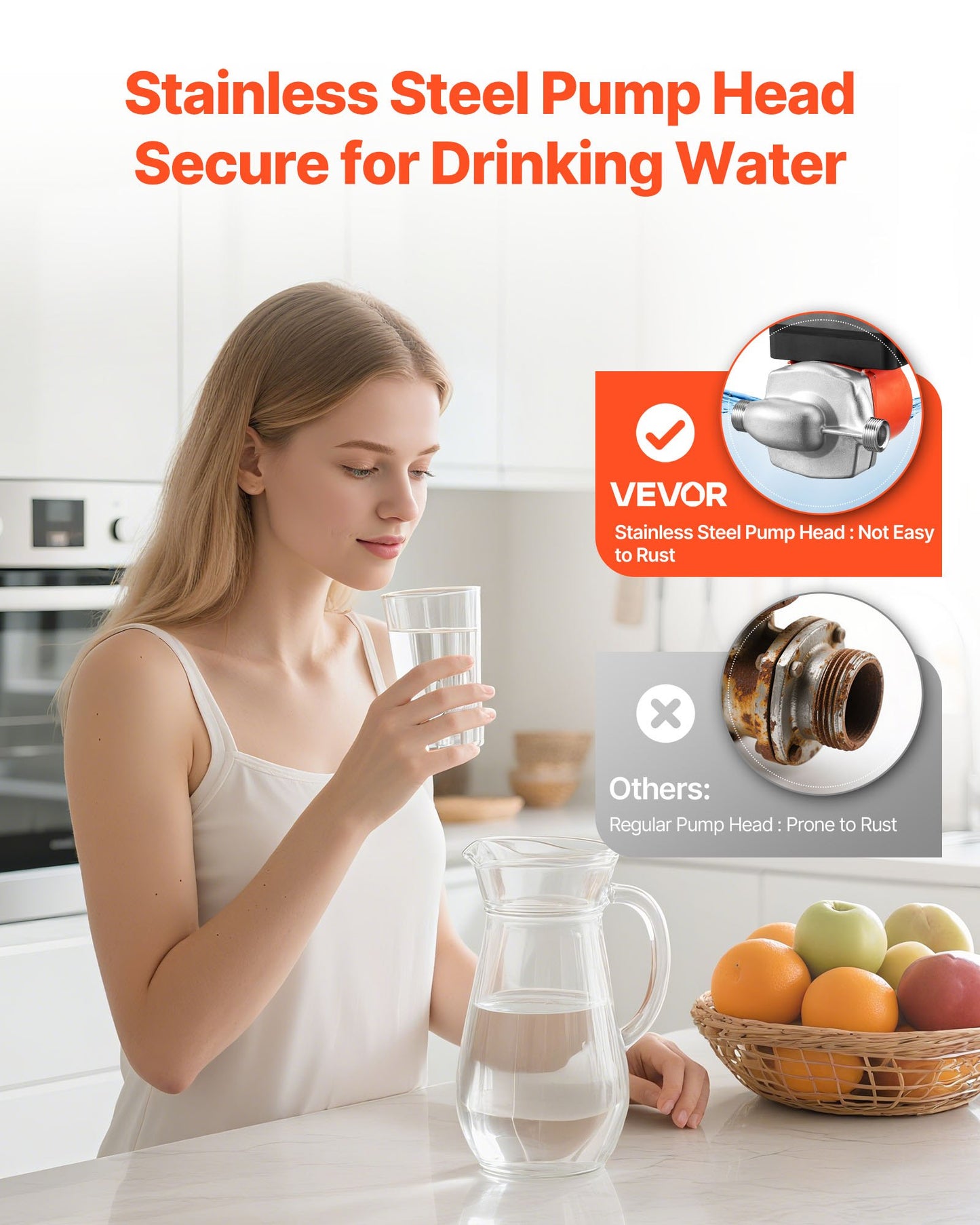 Varmvattencirkulationspump, med timer, 38 LPM omedelbar recirkulationspumpsats, cirkulationscirkulatorsystem, 100W AC 220-240V, G3/4 tum till G1/2 tum-kontakt, för panna solvärmare