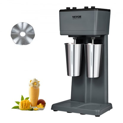 Milkshake Maker Mixer Machine Dubbelhuvud Rostfritt Stål Drink Blender
