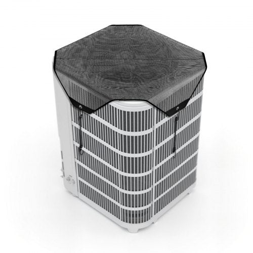 Air Conditioner Cover for Outside Units, 810 x 810 mm Central AC Cover for Air Conditioning Unit, Top Universal Mesh Defender Tear-Resistant Easy Install for Outdoor Outside All Seasons, Black