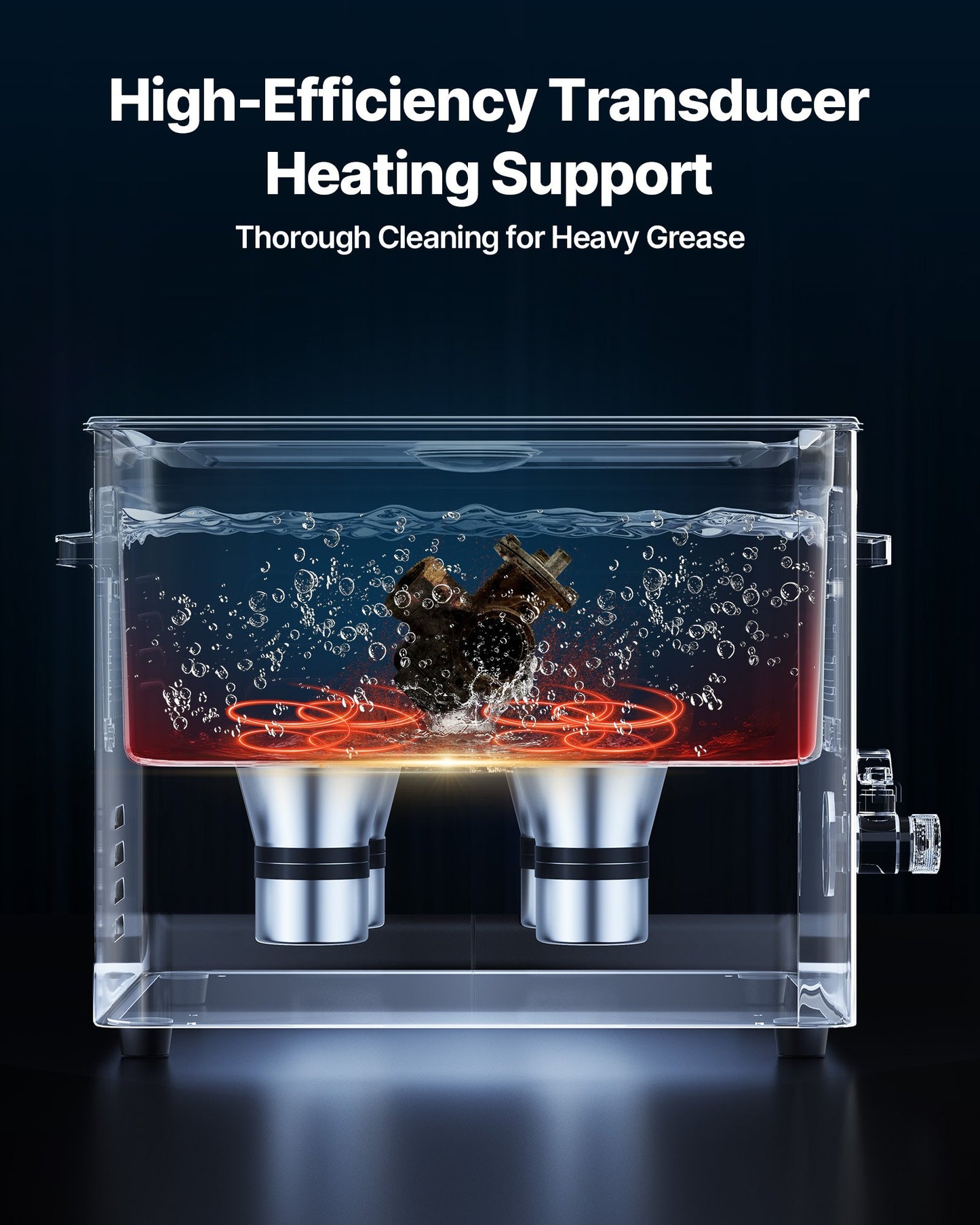 15L ultraljudsrengöring, professionell ultraljudsrengöringsmaskin med rengöringskorg och digital display, 240W rostfritt stål 40kHz industriell rengöringsmaskin för delar, förgasare, instrument