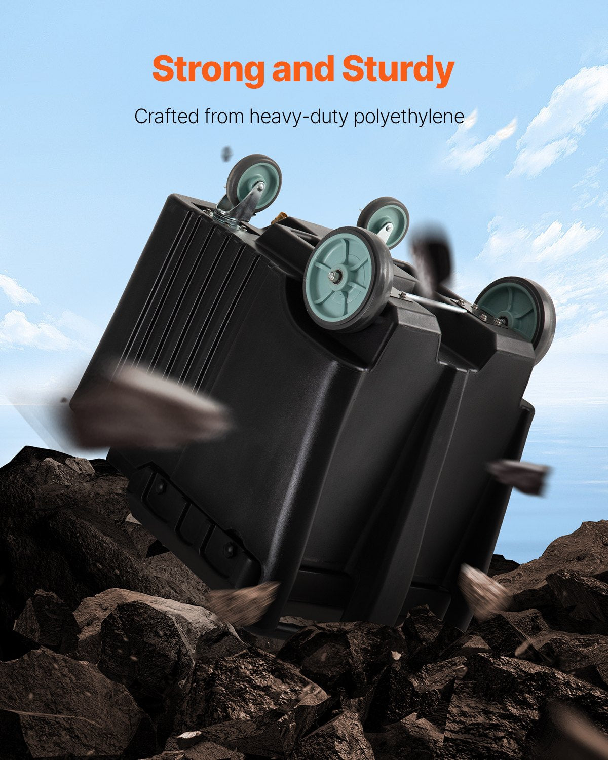 Kommersiell islåda, 125 lbs bärbar islåda, 31,5 x 22,8 x 29 tum isolerad islåda med 4 hjul och skjutbart lock, stor islåda för catering, kök, bistroer, restauranger och barer