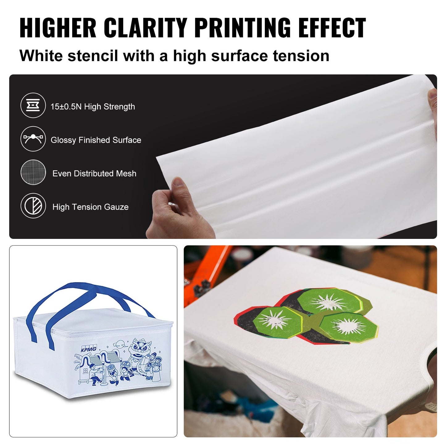 Screentryckskit Silkscreentryckram 25,4 cm x 35,6 cm 156-maskor 6 st