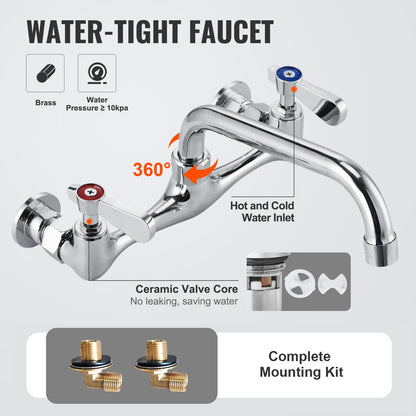 Stainless Steel Prep & Utility Sink, 1 Compartment Free Standing Small Sink Include Faucet & legs, 27"x41" Commercial Single Bowl Sinks for Garage, Restaurant, Kitchen, Laundry