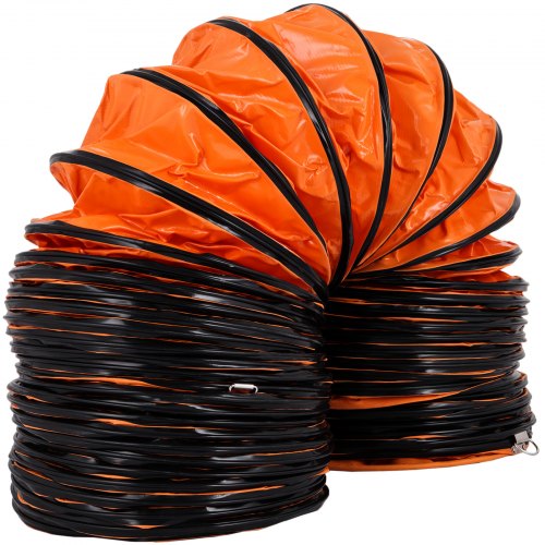 10 m/32 fot PVC flexibel kanalslang för 300 mm/12 tum diameter, frånluftsfläkt, PVC-kanaler