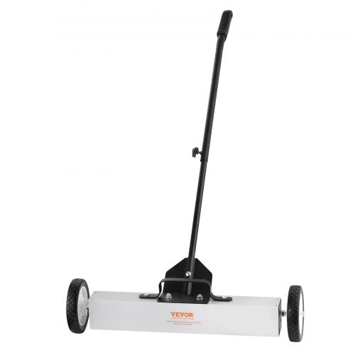 22,7 kg rullande magnetisk sopmaskin med hjul, magnetisk uppsamlingssopmaskin med tryckfunktion, 74 cm stor magnetisk uppsamlingssopmaskin med teleskophandtag, enkel rengöring av verkstad, garage och gårdsplan