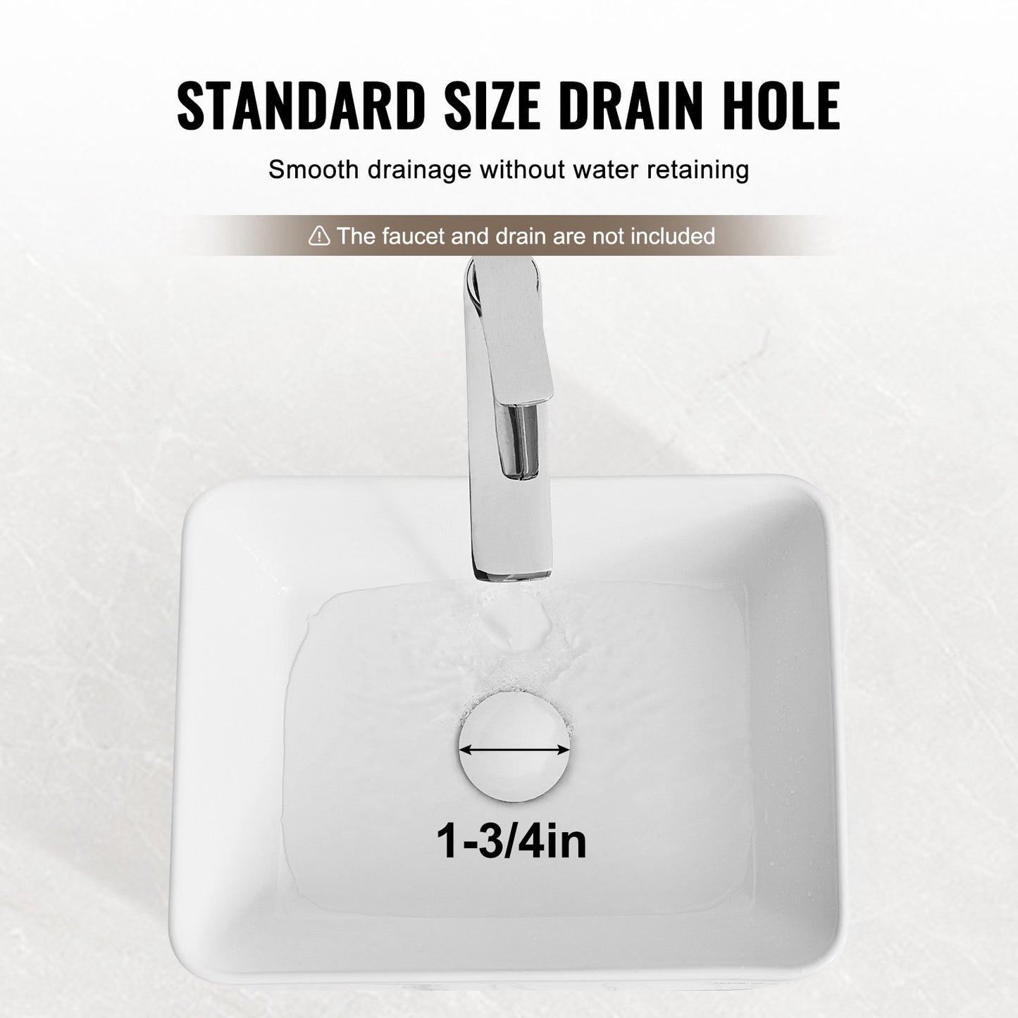 Rektangulärt handfat, 40 x 30 cm bänkskiva för badrum, vita keramiska handfat ovanför bänkskiva, modern stil, ljus och elegant, väl förpackad för badrum, hotell, toalett, husbil