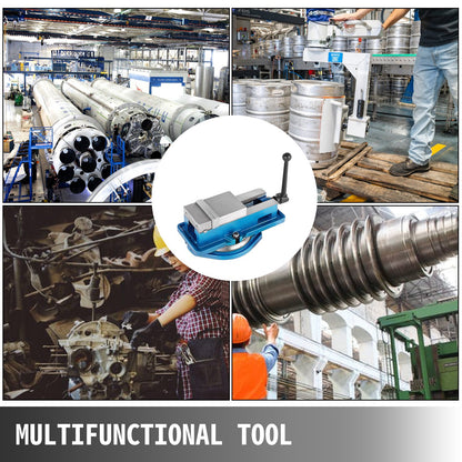 Skruvstycke för precisionsfräsmaskin, 4 tums acculås, vridbar bas, klämskruvstycke, 360 graders skala, bänkskruvstycke, klämklämma, 100 mm bredd för fräsning, borrning, precisionsdelar, finbearbetning