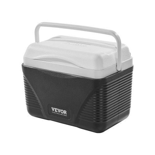 Bärbar kylväska, 8,5 QT hård kylväska med ishållning och kraftiga handtag, lätt och styv isolerad bärbar kylväska, lämplig för familjepicknickar och korta resor
