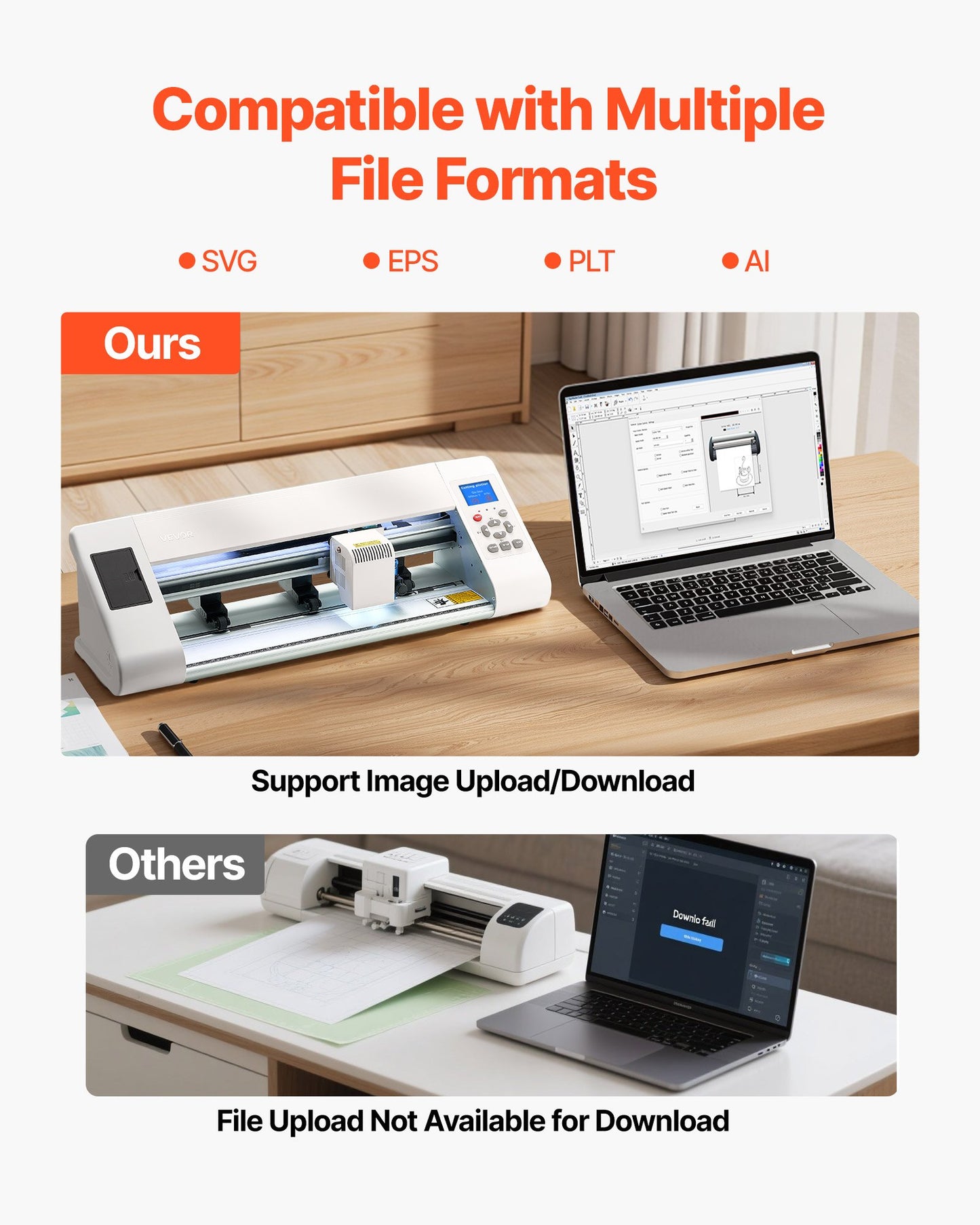 Skärmaskin, automatisk kantavkänning av vinylskärare med designprogramvara och material, kompatibel med flera filformat, för att skapa anpassade gör-det-själv-pyssel, kort, klistermärken