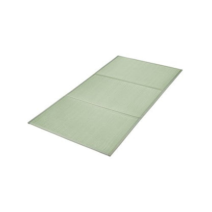 Japansk tatamimatta, hopfällbar japansk tatamimadrass i dubbelstorlek (naturligt rusgräs), japansk golvmadrass med halkfri baksida och frisk doft, futonmadrass för sömn, meditation, yoga