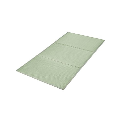 Japansk tatamimatta, hopfällbar japansk tatamimadrass i full storlek (naturligt rusgräs), japansk golvmadrass med halkfri baksida och frisk doft, futonmadrass för sovande, meditation, yoga