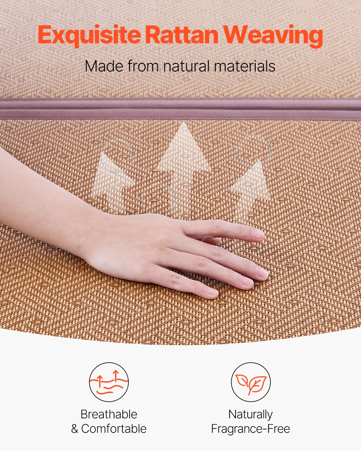 Japansk tatamimatta, 80 x 55 tum vikbar handvävd tatamimatta i naturlig rotting, halkfri och lättrengjord japansk tatamimatta, andningsbar sommarmatta för meditation, yoga och avslappning