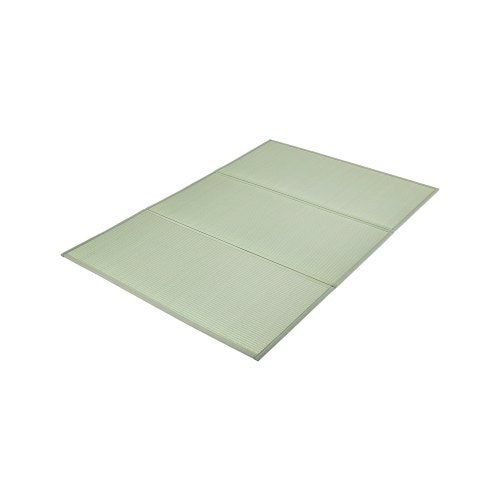 Japansk tatamimatta, hopfällbar japansk tatamimadrass i queen size (naturligt rusgräs), japansk golvmadrass med halkfri baksida och frisk doft, futonmadrass för sömn, meditation, yoga