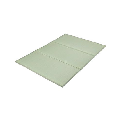 Japansk tatamimatta, hopfällbar japansk tatamimadrass i queen size (naturligt rusgräs), japansk golvmadrass med halkfri baksida och frisk doft, futonmadrass för sömn, meditation, yoga
