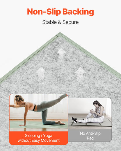 Japansk tatamimatta, hopfällbar japansk tatamimadrass i queen size (naturligt rusgräs), japansk golvmadrass med halkfri baksida och frisk doft, futonmadrass för sömn, meditation, yoga