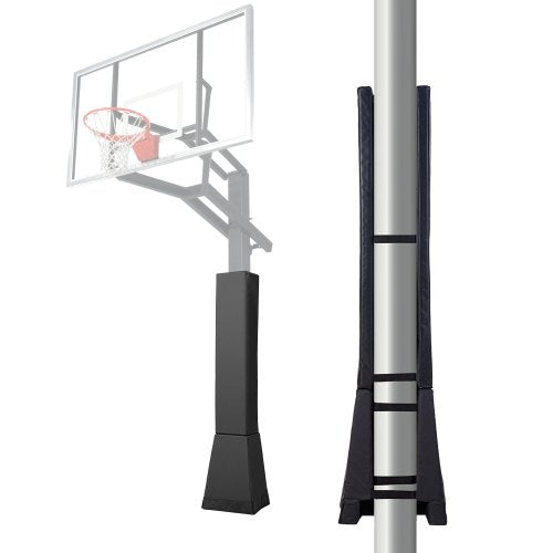 Basketbollsstångsdyna, 152 cm hög och 5 cm tjock, kraftig stångdyna som omsluter stängerna, passar fyrkantiga stänger med 15x15 cm - 18x18 cm diameter, vattentät skyddsdyna för alla väderförhållanden, för lekplats i källargarage