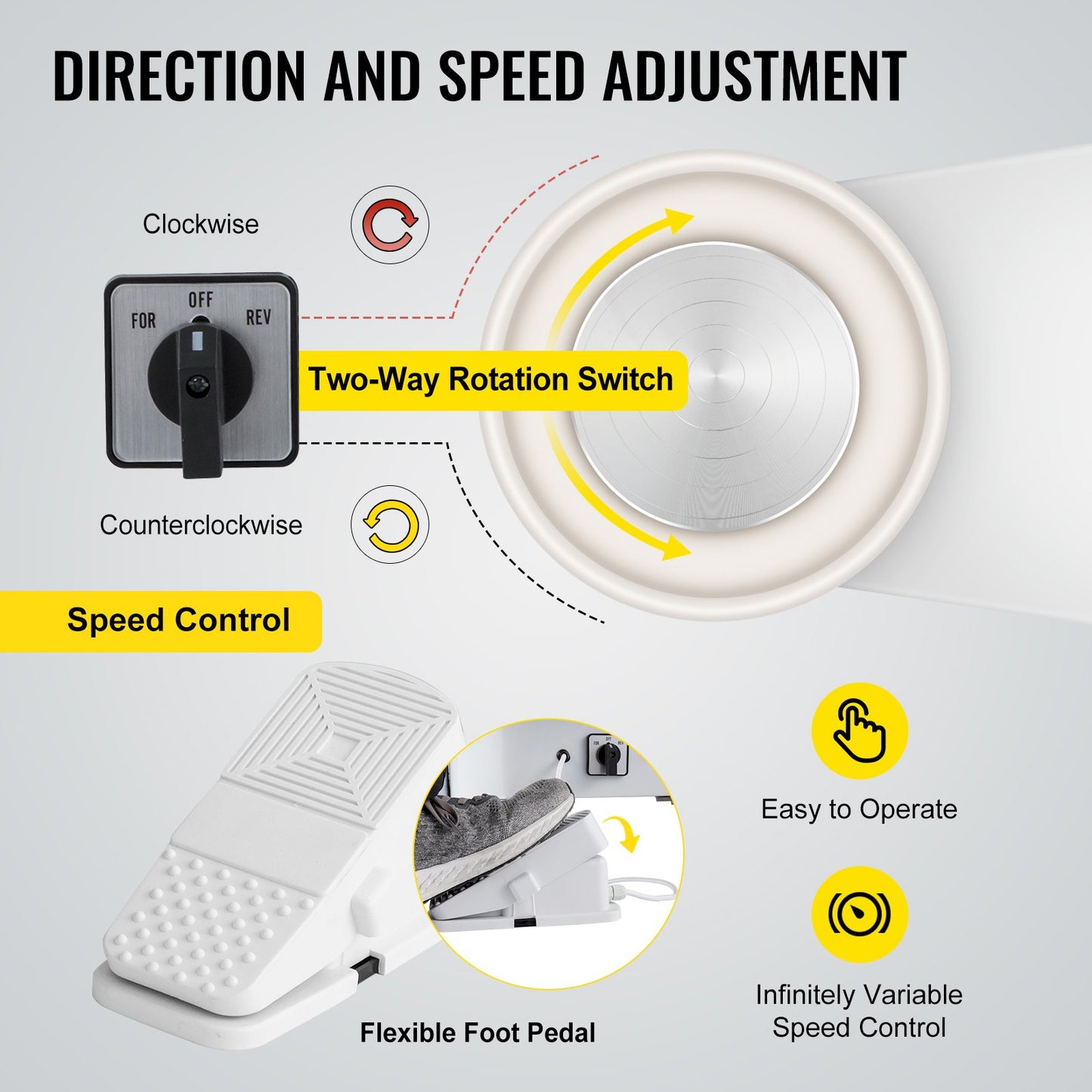Keramikskiva 25 cm keramikformningsmaskin 280 W elektrisk keramikskiva med fotpedal och avtagbar skålformningsverktygssats för keramiklera hantverk DIY-lera