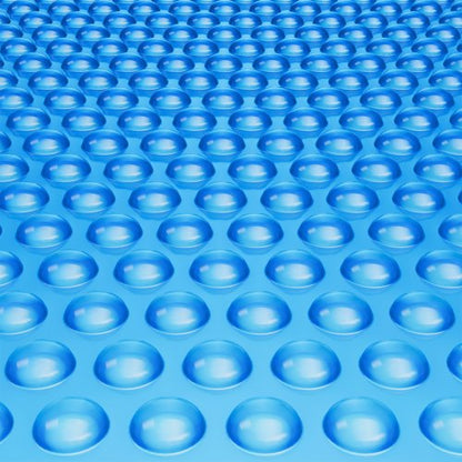 Solcellsskydd för pool, 28 x 14 fot rektangulärt solskydd för pooler, solcellsskydd för ovanmarkspool, 16 mil blått solskydd