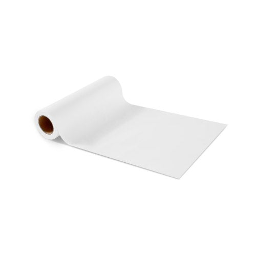 Pappersrullar för huvudstöd, 25-pack 8,5" x 125 ft medicinskt undersökningspapper med kräppyta, engångspapper för huvudstöd för barriärskydd, perfekt för massage-, undersöknings- och kiropraktikbord, vit