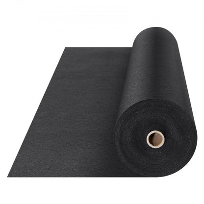 Uppfartstyg, 1 x 50 m non-woven geotextil för landskapsarkitektur, kraftig ogräsbarriärtyg för trädgården, 125,6 g landskapstyg, dräneringstyg för franska avlopp, marktäckande ogräsbekämpning