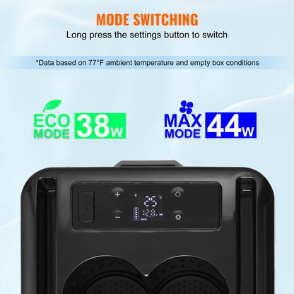 Bilkylskåp, 12 volt bilkylskåp med armstöd, 15 l bärbar frys med en zon, justerbart temperaturområde -4℉-68℉, 12/24V DC och 100-240V AC kompressorkylare för utomhusbruk, camping