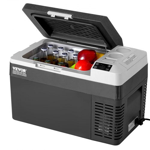 Bärbart bilkylskåp, 12 volts bilkylskåp, 25 l / 26,4 qt bärbar frys med en zon, -4℉-68℉ justerbar temperatur, kompressorkylare för hem, utomhus, camping, husbil, bil