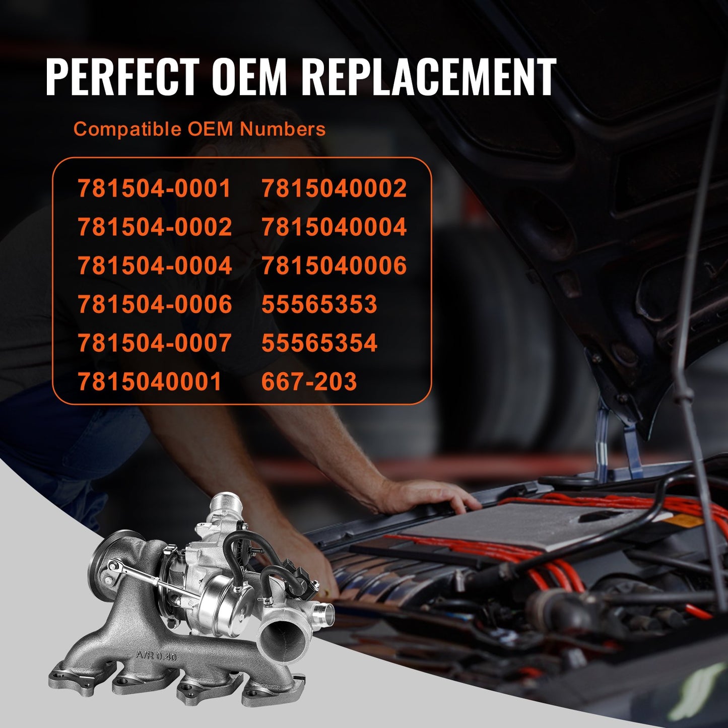 Komplett turboaggregat Chevy Chevrolet Cruze 2011-2015 med packningssats och magnetventil, Sonic 2012-2020 &amp; Trax 2013-2021 &amp; Buick Encore 2013-2021 Turboaggregat kompatibel 1.4L