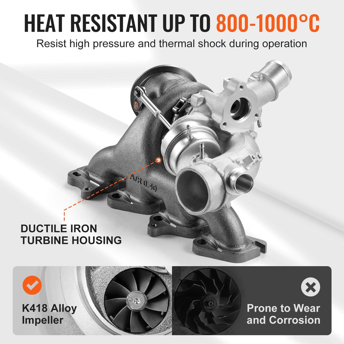 Komplett turboaggregat Chevy Chevrolet Cruze 2011-2015 med packningssats, Sonic 2012-2020 &amp; Trax 2013-2021 &amp; Buick Encore 2013-2021 Turboaggregat kompatibel 1.4L Ersättningsnummer 55565353