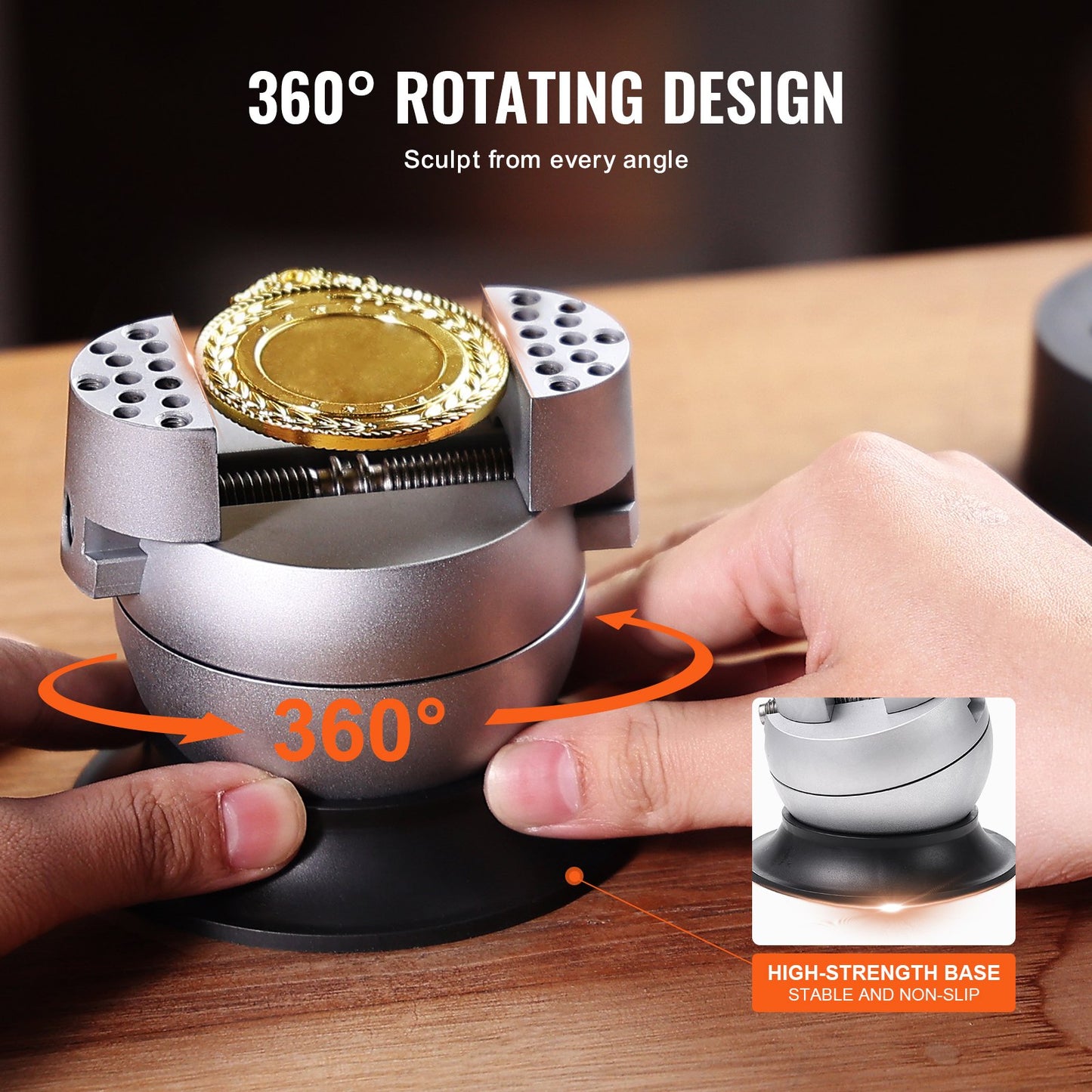 Kulskruvstäd, 7,6 cm gravyrinställningsverktyg, 360° roterande gravyrblocksskruvstäd, 30 st. tillbehör för smyckesgravyrblock, standardblock för ädelstensinläggning och gravyr i liten skala
