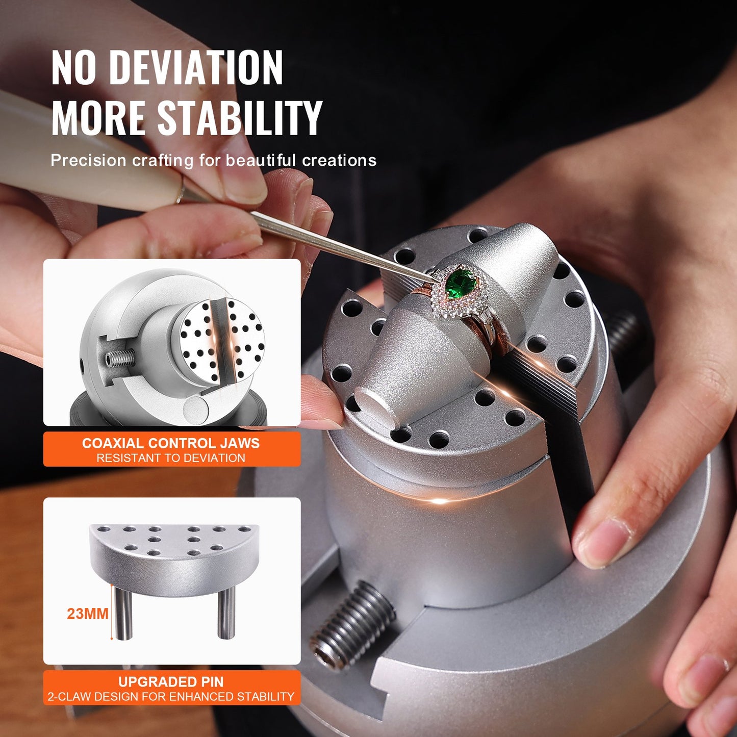 Kulskruvstäd, 5" gravyrinställningsverktyg, 360° roterande gravyrblocksskruvstäd, 35 st. tillbehör för smyckesgravyrblock, standardblock för ädelstensinläggning och gravyr i liten skala