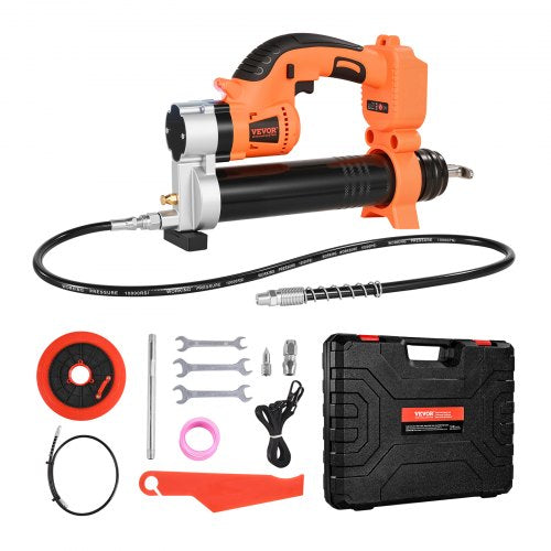 Sladdlös fettspruta, 8000 PSI maxtryck, elektrisk fettspruta med LED-lampa och 35,4-tums slang, kompatibel med 18V Makita-batterier, lämplig för smörjning av fordon eller maskiner (endast verktyg)