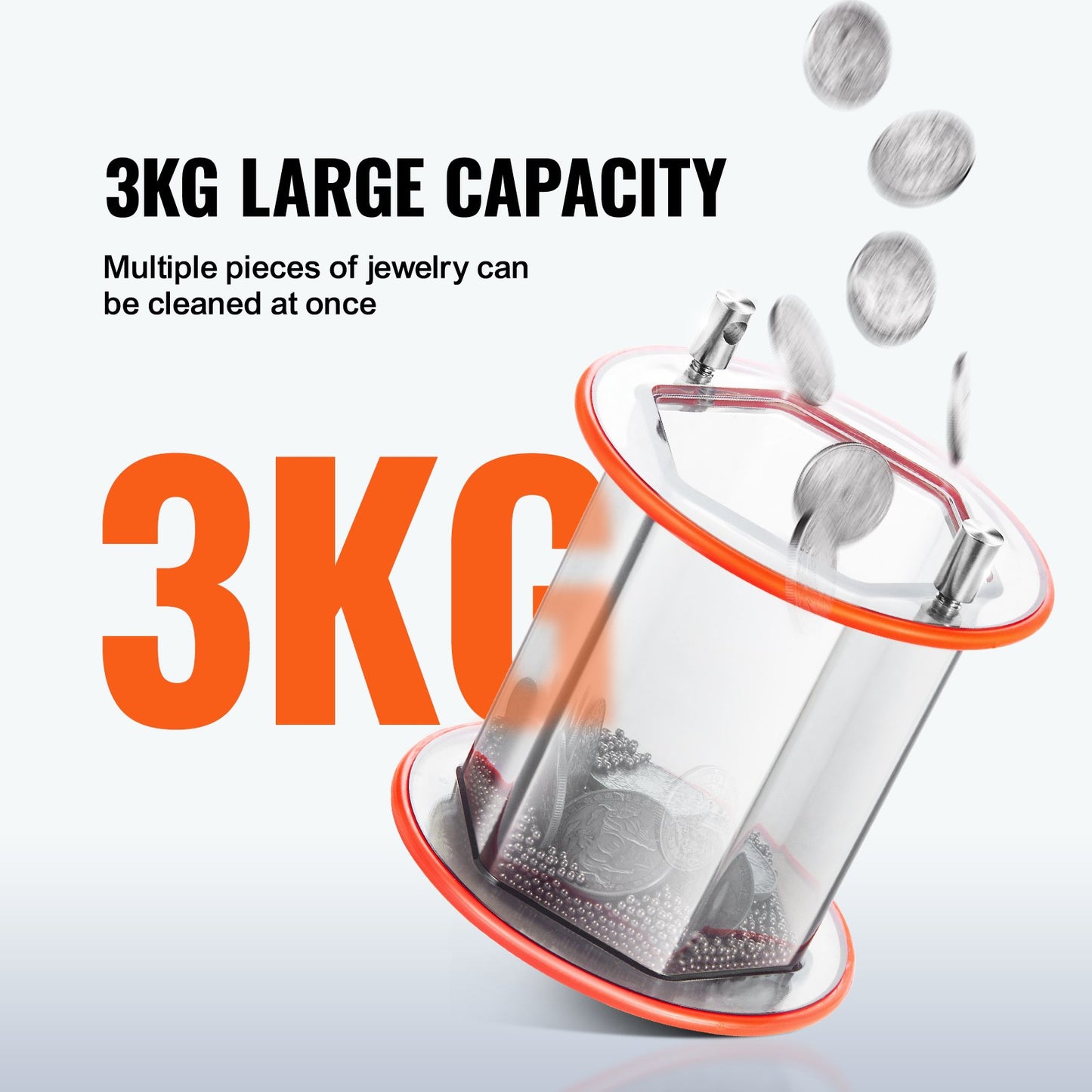 3 kg roterande tumlare ytpolerare smyckespoleringsmaskin ädelstens-DIY