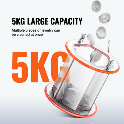 5 kg roterande tumlare ytpolerare smyckespoleringsmaskin ädelstens-DIY