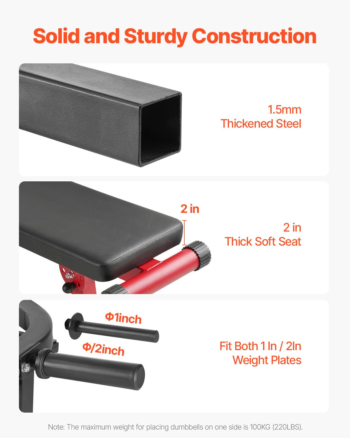 Bröstpressmaskin, 450 LBS bänkpressset, justerbar platt lutande bänk med oberoende konvergerande armar, övre bröstutrustning, fitnessutrustning för hemmagym för bröst, magmuskler, axel