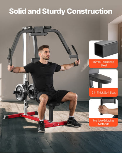 Bröstflygsmaskin, specialmaskin för överkroppen för hemmagym, justerbar fly- och reverse deltamuskelmaskin, för bröst-, rygg-, bröst-, bakre deltamuskel- och axelträning, klarar upp till 180 kg